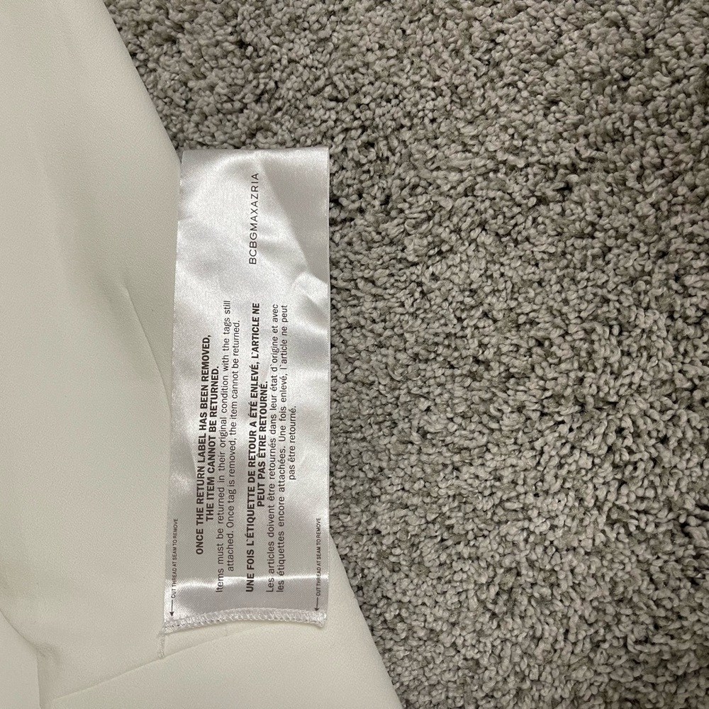BCBG MaxAzria white asymmetrical cocktail dress - Picture 7 of 7
